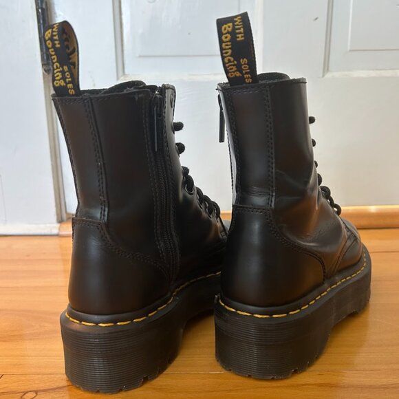 Dr. Martens Jadon Boot Smooth Leather Platforms in Black Size 5 USM main image 4